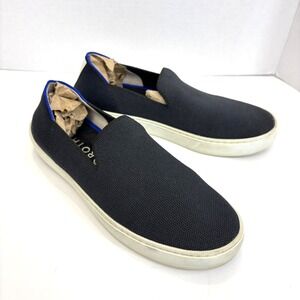 Rothy's The Original Navy Knit Washable Comfort Slip-On Sneakers Shoes Womens 8